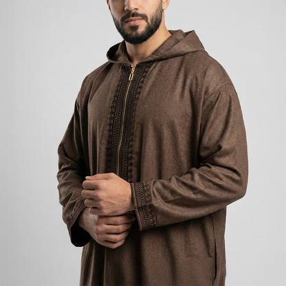 Wool Thawb Light Brown
