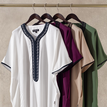 Moroccan Thawb Olive Green