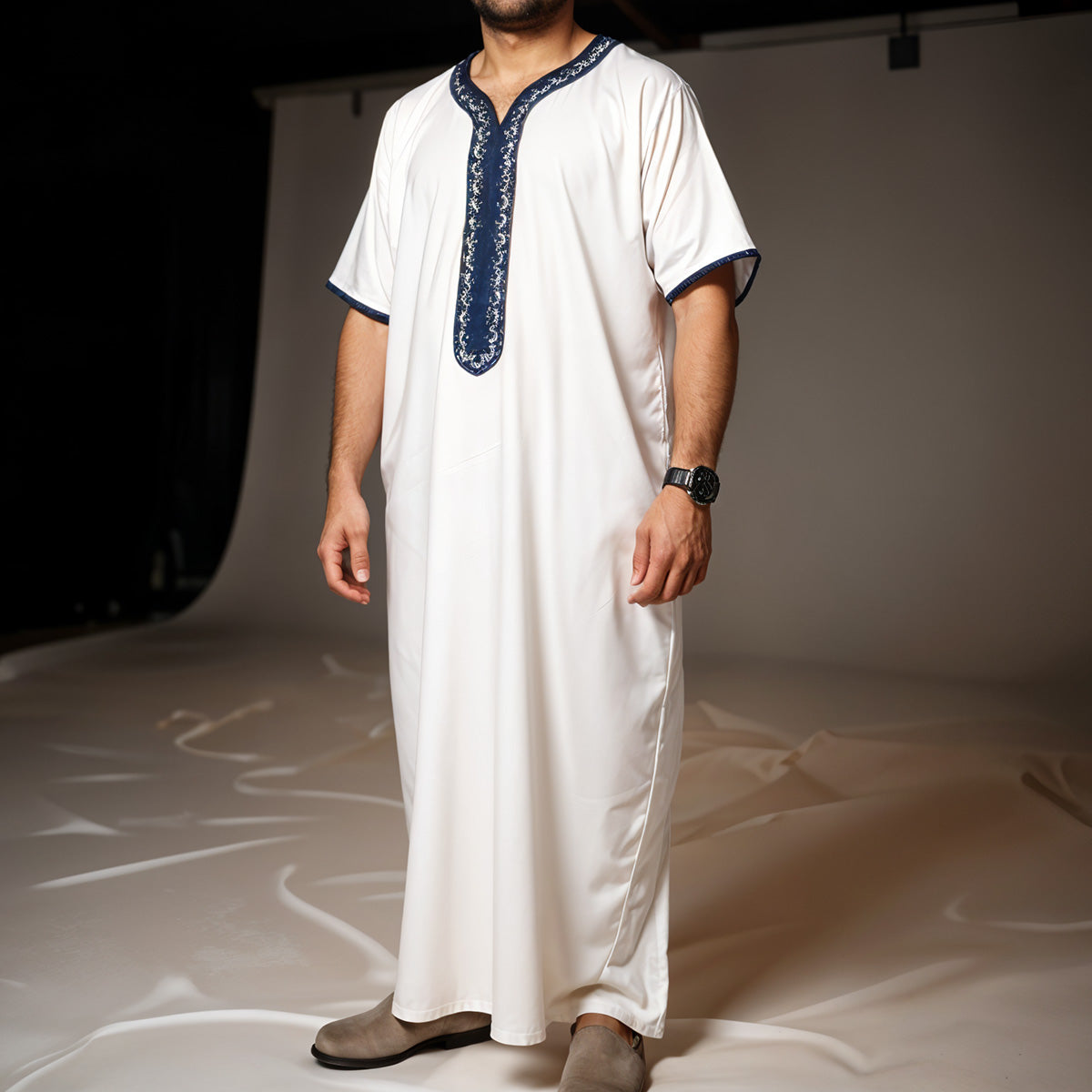 Moroccan Thawb White