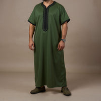 Moroccan Thawb Olive Green
