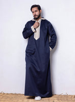 Blue ( B & G Border - Long Sleeve ) kaftan